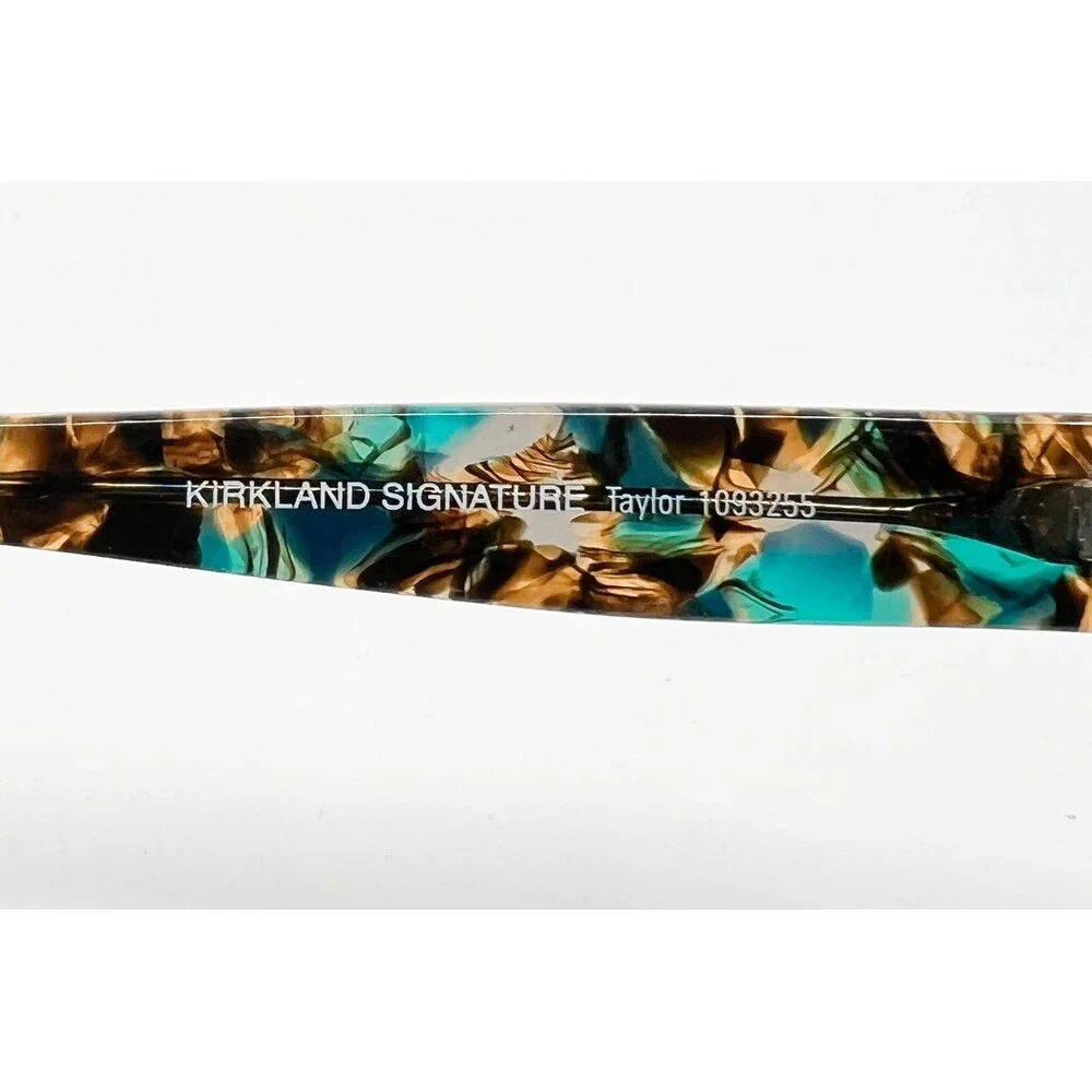 Kirkland Signature Eyeglasses Womens Teal Tortoise Alium 52-16-138